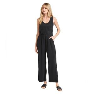 NWT | Splendid | Alessandra Silk Jumpsuit in Black | Sz S